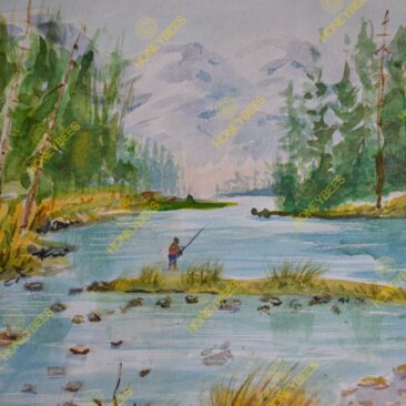 FISHING IN ALASKA - watercolor-watermarked